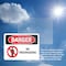 Signmission No Trespassing Danger Sign, Vinyl Decal, 10in W x 7in L, 2PK OS-2PACK-DS-D-710-L-1493 - alternate 3
